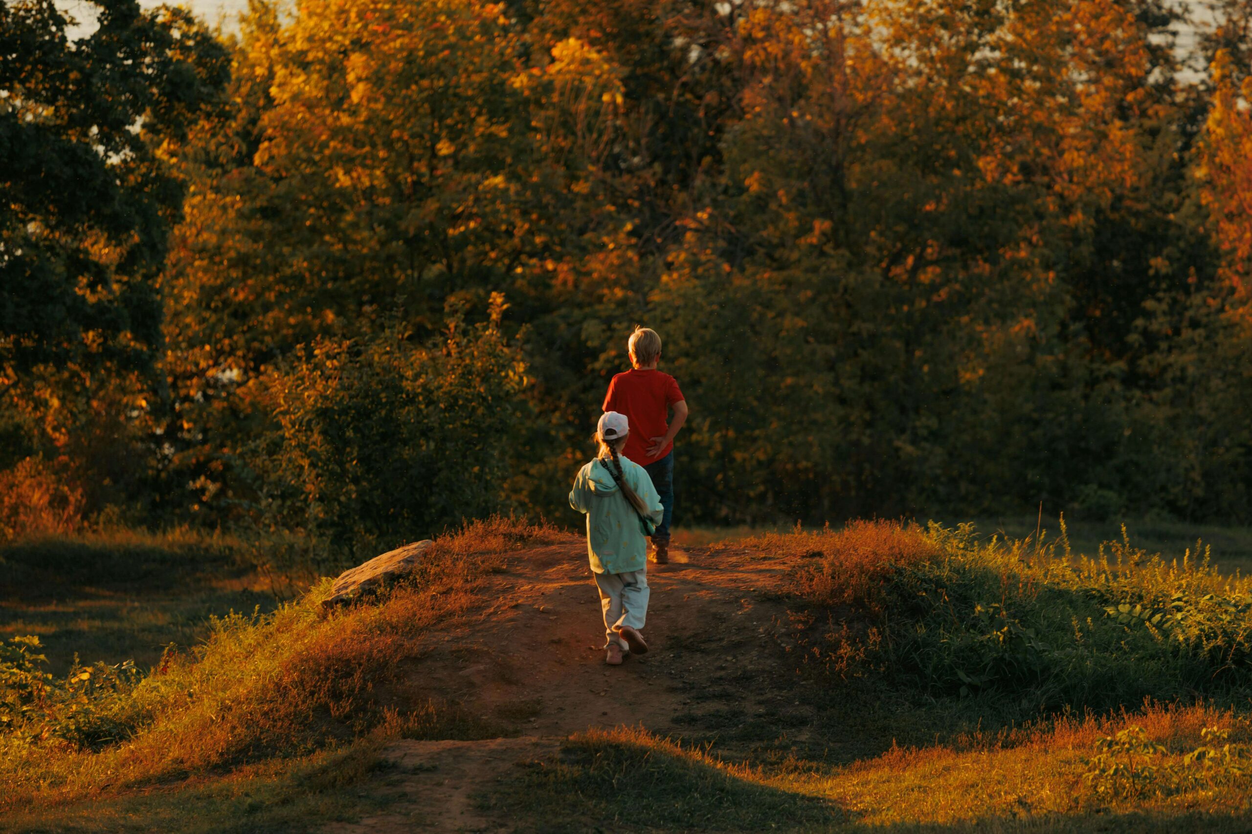 Family in the fall