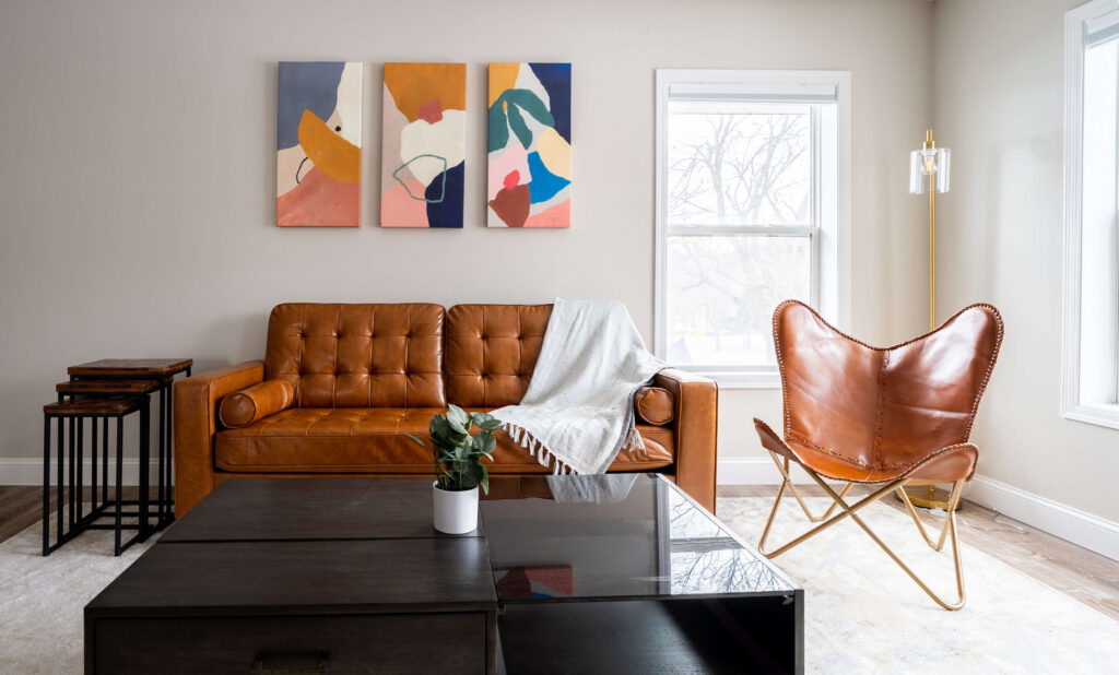 Short-term rental living room