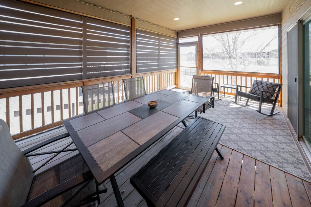 Covered patio at Amani Haven